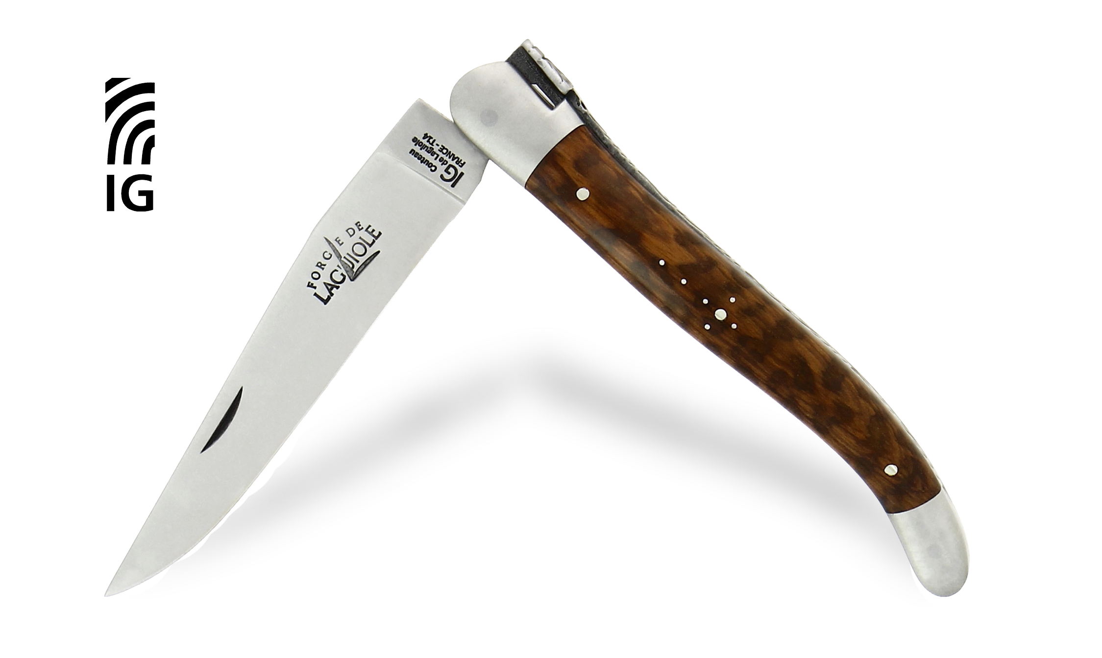 Laguiole Taschenmesser 12 cm Amourette satiniert