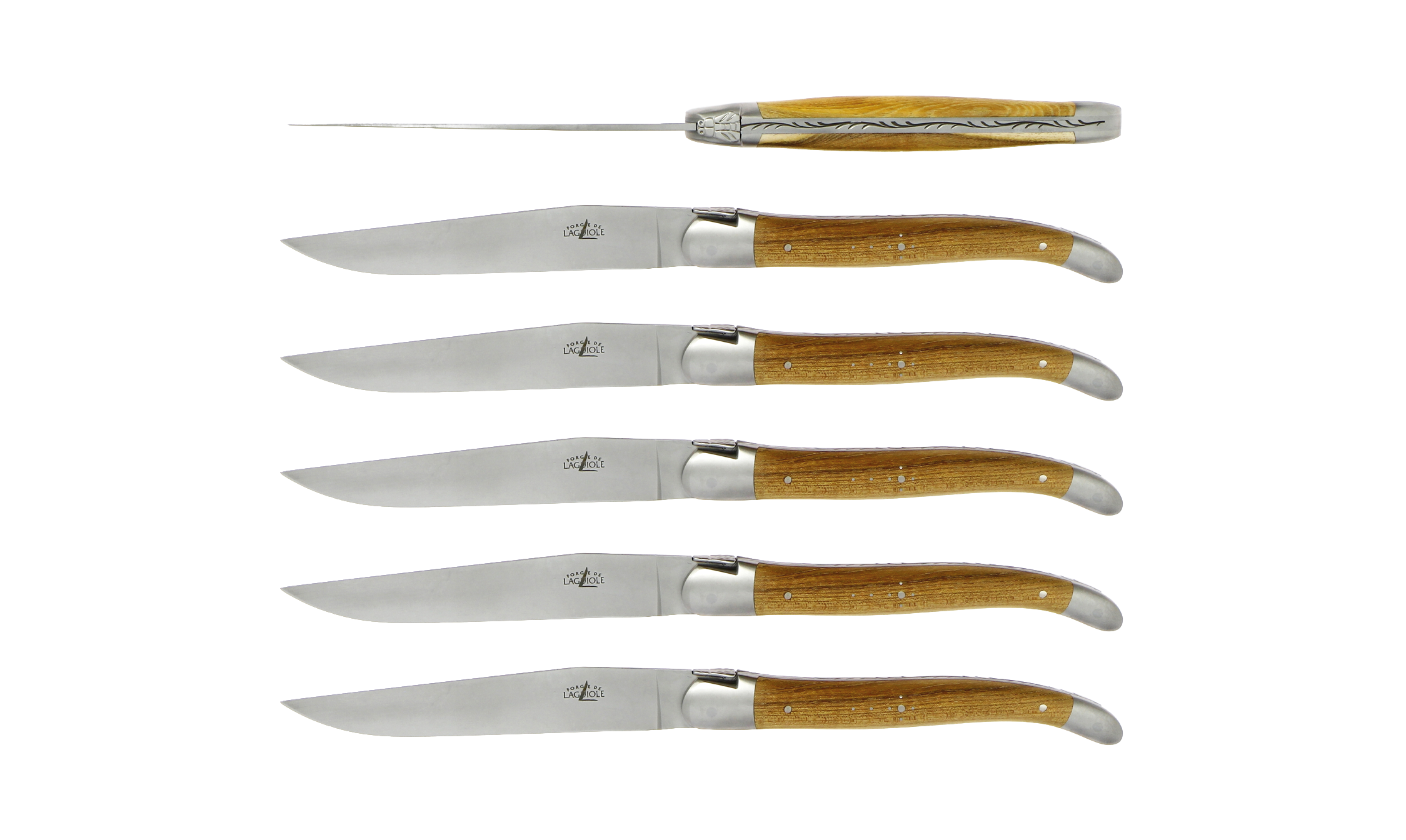 Fourchettes en ébène finition satinée - coffret de 6
