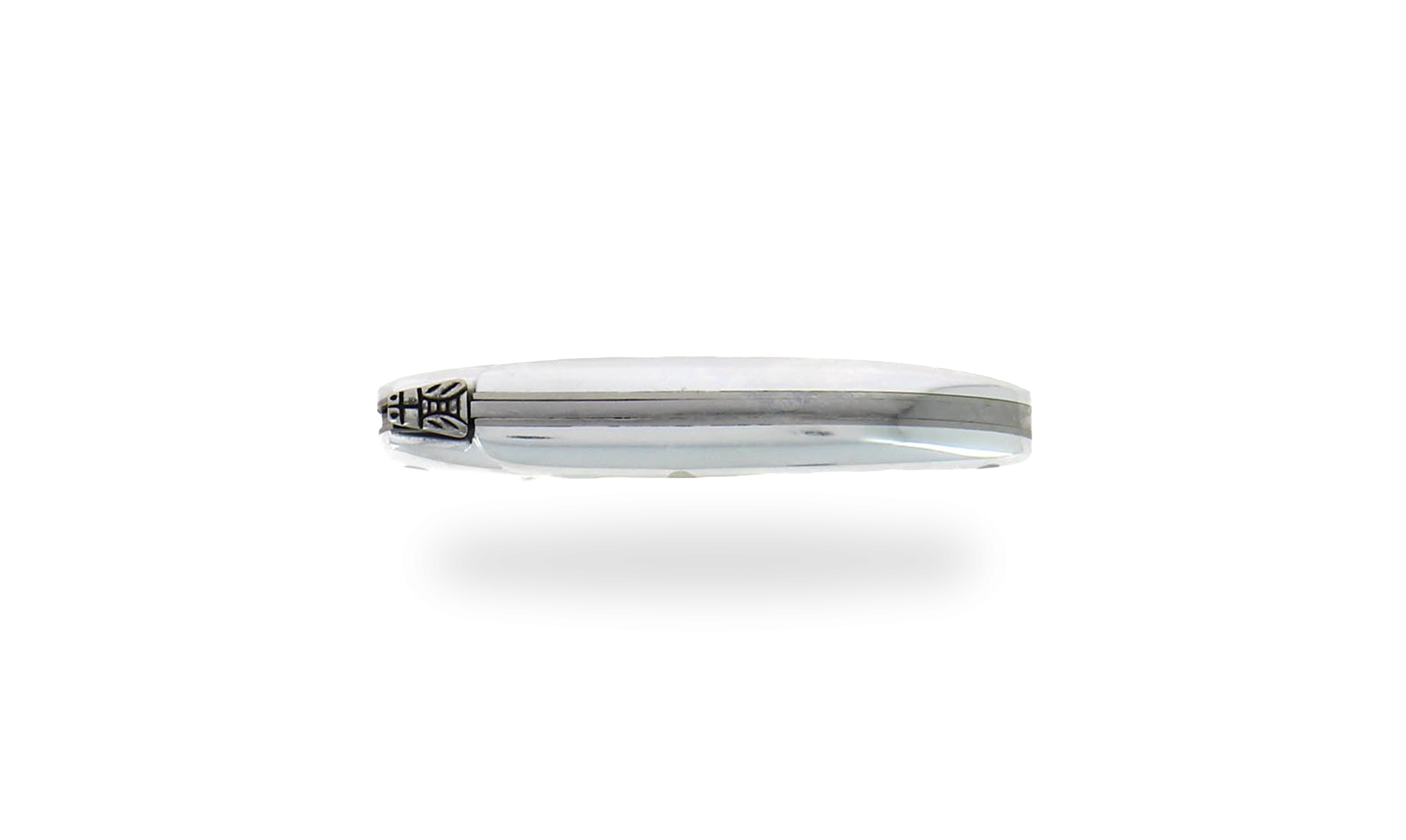 Laguiole Taschenmesser 7cm Aluminium hochglanz poliert