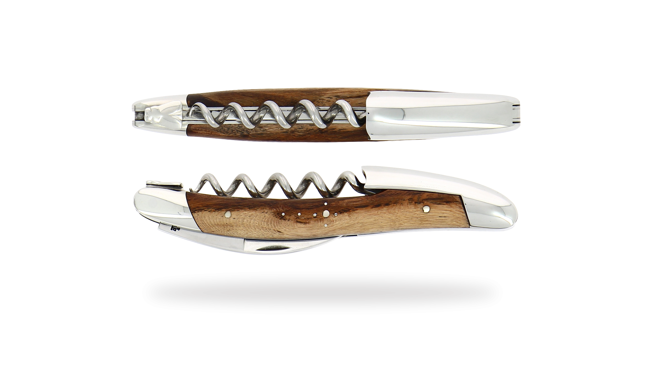 Sommelier knife, shiny finish with Wine stock handle