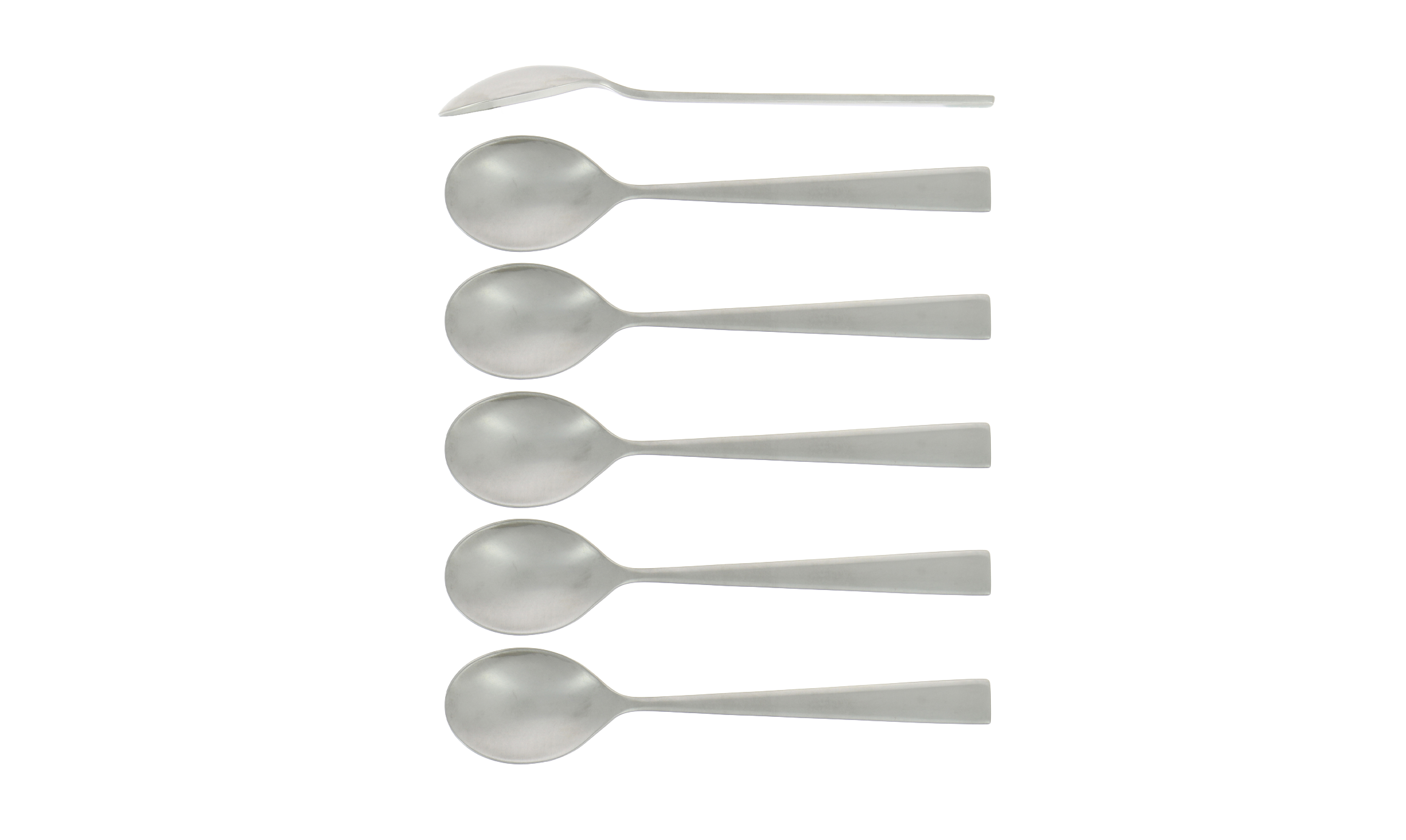 Soup spoons, Elegance line satin finish, set of 6