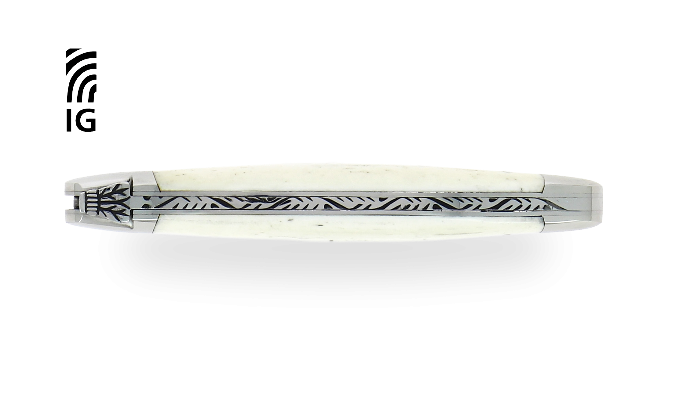 Laguiole knife 12 cm in polished bone