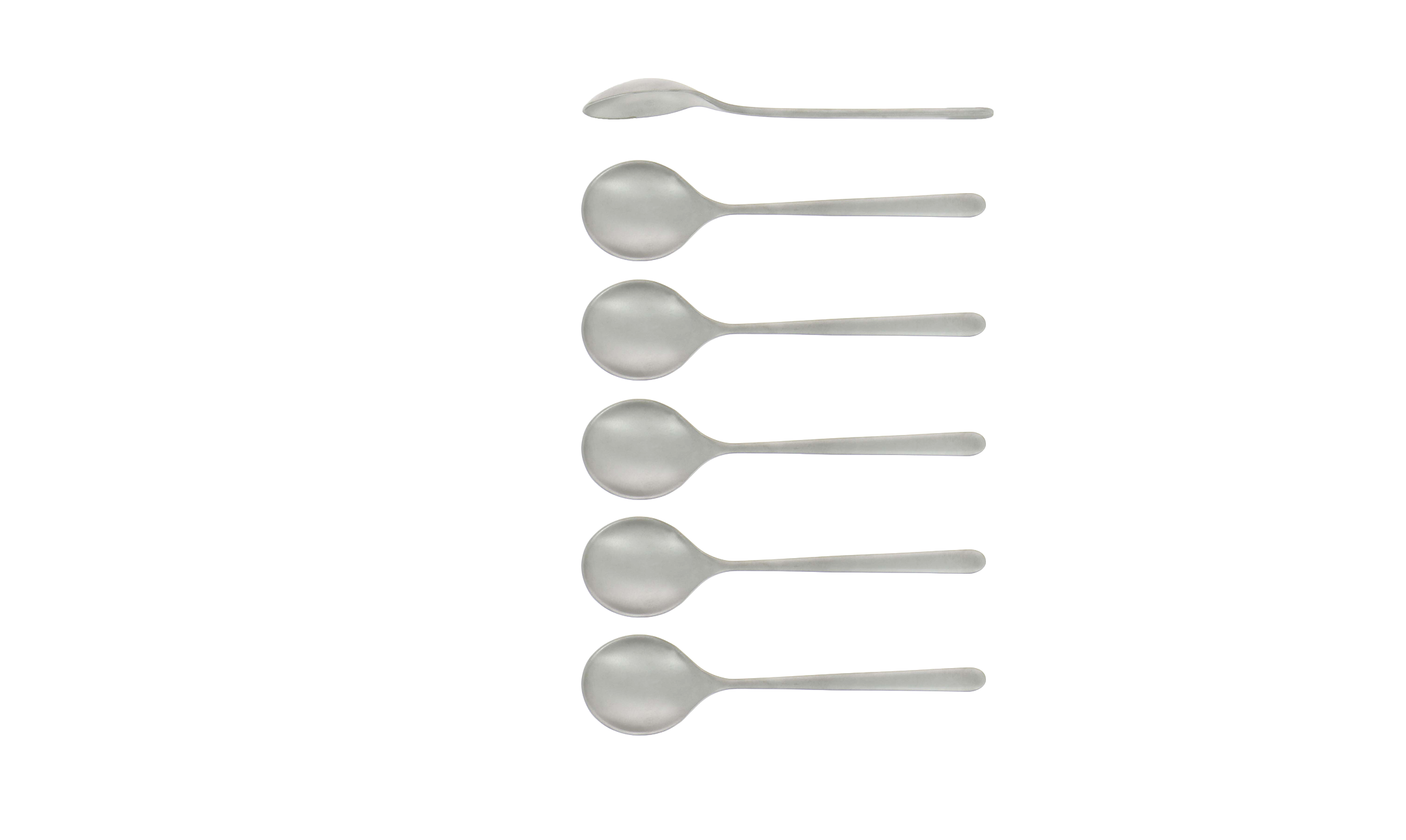 Coffee spoons, Essentielle line satin finish, set of 6
