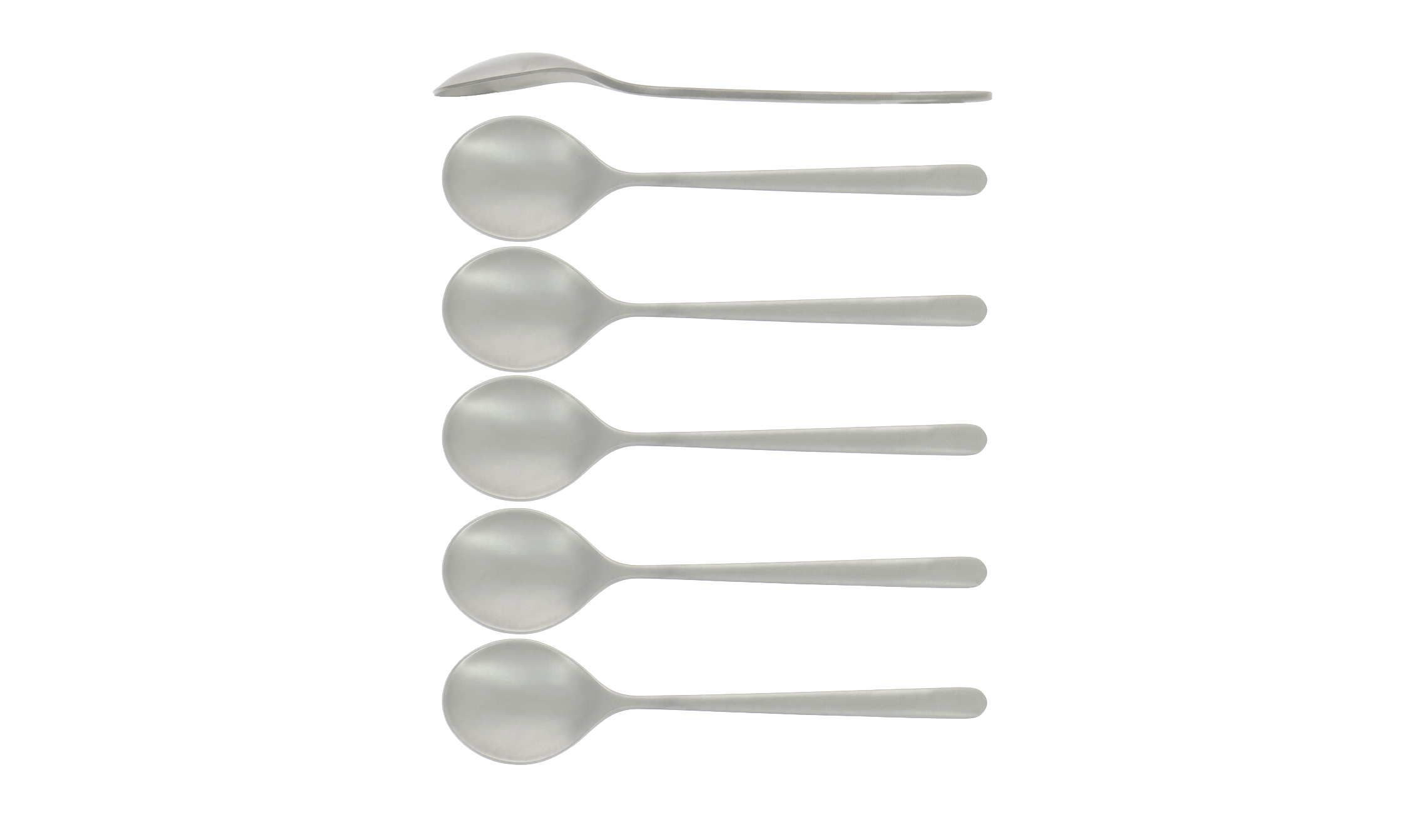 Soup spoons, Essentielle line satin finish, set of 6