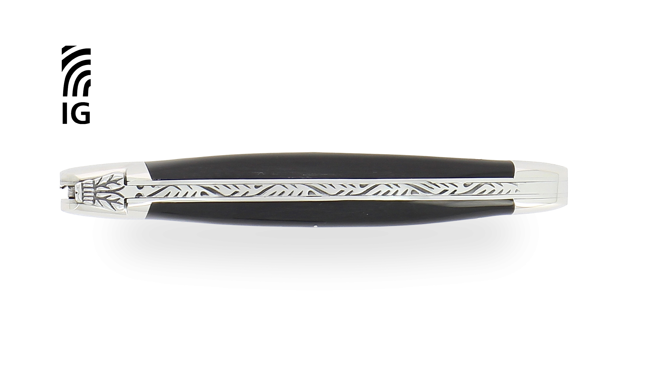 Laguiole knife 12 cm in polished dark Horn