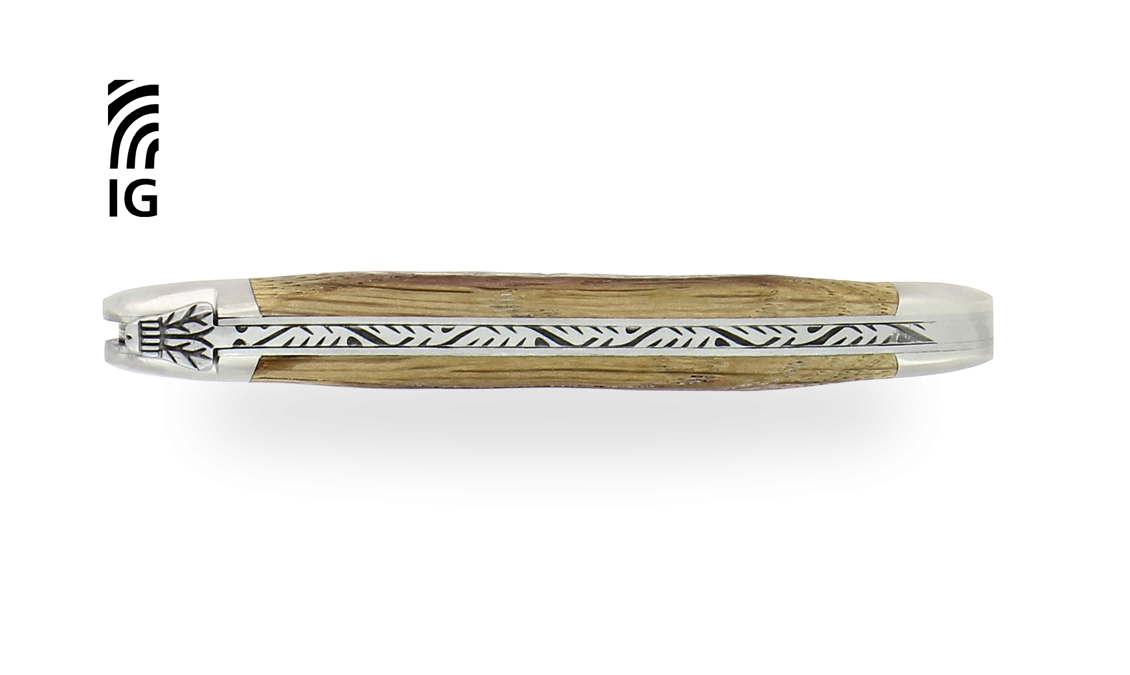 Laguiole knife 12 cm in satin-finished Barrel Oak