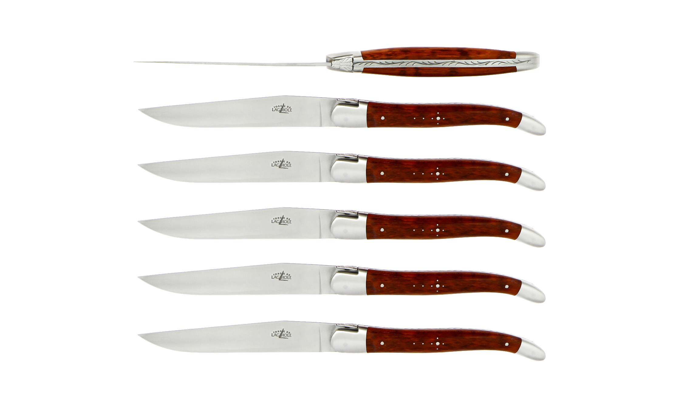 Fourchettes en bruyère finition brillante - coffret de 6