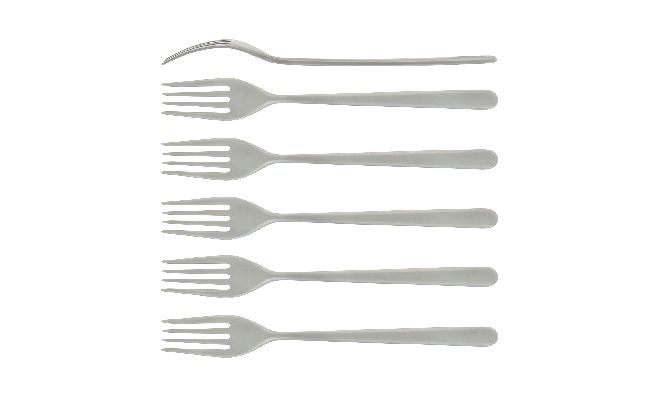 Forks, Essentielle line satin finish, set of 6