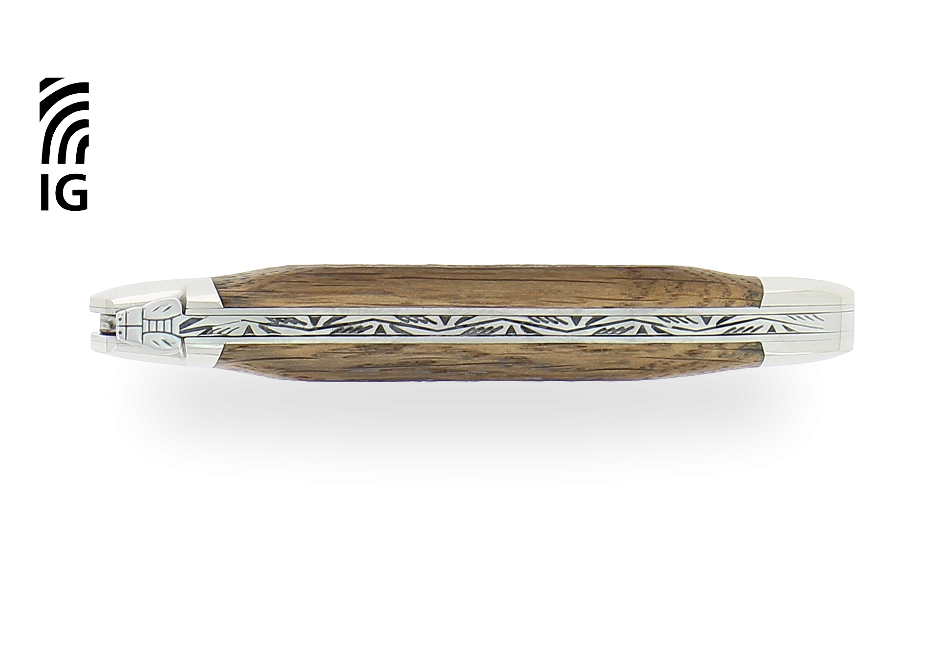 Laguiole knife 11 cm in polished barrel oak