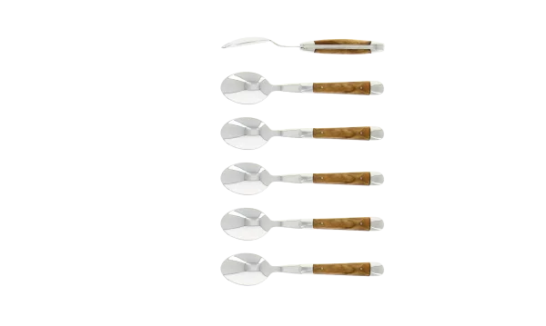 Fourchettes en olivier finition satinée - coffret de 2