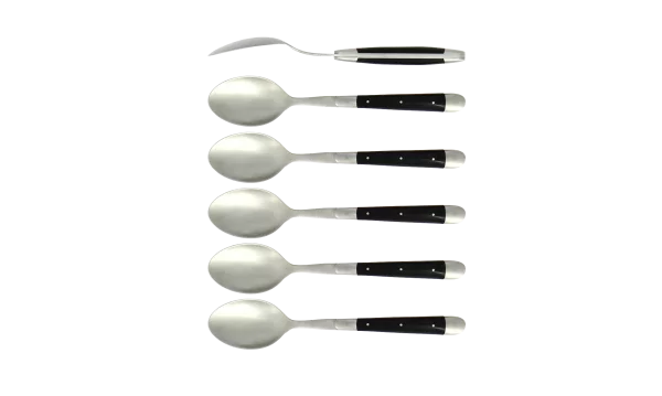 Laguiole 12 cm en corne claire, finition satinée