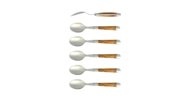 Fourchettes en tissu compressé multi finition brillante - coffret de 6