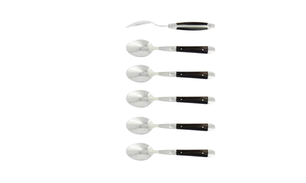 Fourchettes en os finition brillante - coffret de 6