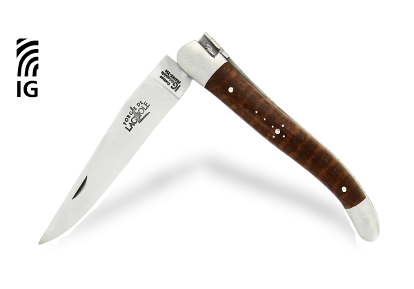 Couteau de Laguiole 11 cm en amourette satiné