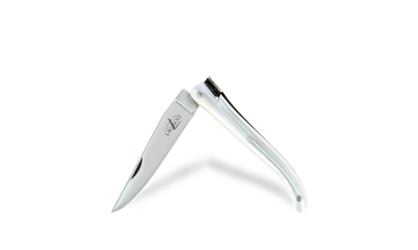Couteau Laguiole 7cm - Aluminium brillant