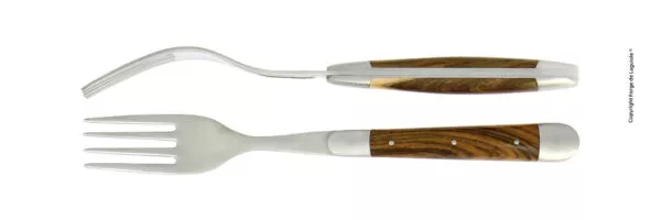 Essgabeln, finish matt mitt Griff aus Pistazie, Set mit 2