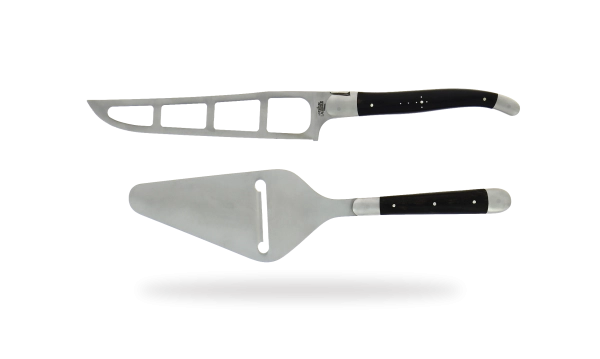 Cheese set with ebony handle by Roland Barthélemy