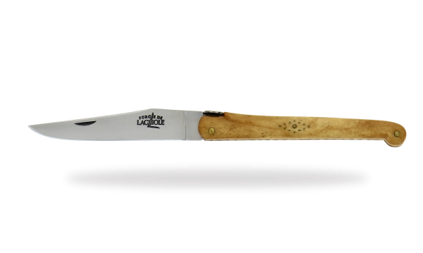 Couteau de la chance, manche en os vieilli finition satinée
