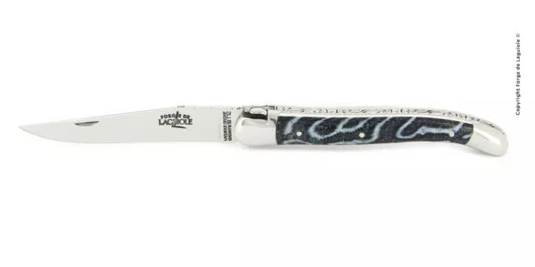 Couteau pliant sur mesure en corail noir