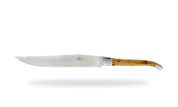 Couteau à pain satinée en genévrier