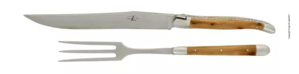 Tranchier-Besteck Griffe aus Wacholder Finish matt