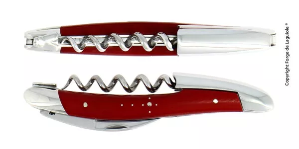 Couteau de sommelier en tissu compressé rouge