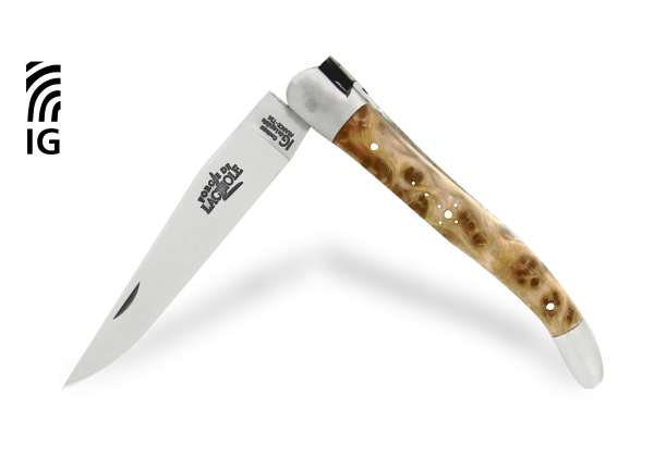 Couteau de Laguiole 11 cm en thuya satiné