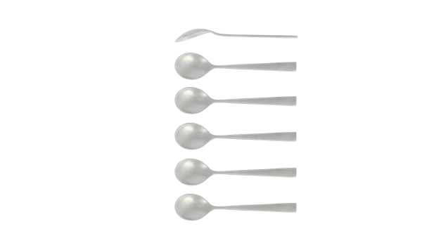 Cuillères à café Gamme Elégance satinées, coffret de 6