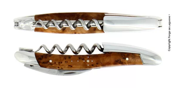 Sommelier Messer, Finish glänzend mit Griff aus Thuja