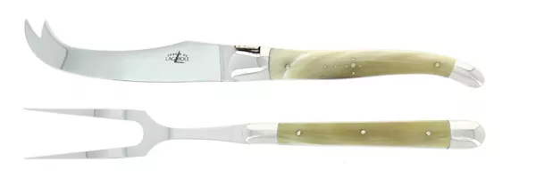 Tradition käseset aus hellem Horn Finish glanzend