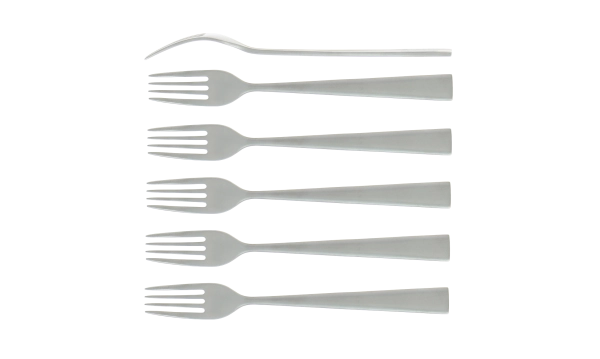 Fourchettes Gamme Elégance satinée, coffret de 6