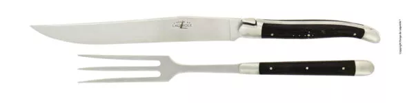 Tranchier-Besteck Griffe aus Ebenholz Finish matt