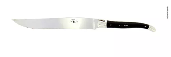 Brotmesser Finish glänzend Griff aus Dunklem horn