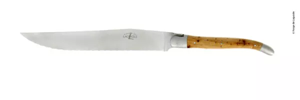 Brotmesser Finish matt mit Griff aus Wacholder