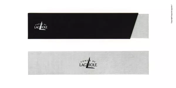 Couteau pliant ciselé main brillant, 11cm en corne foncée double platines guillochées