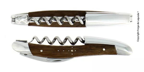 Couteau de sommelier en cœur de chêne subfossile finition brillante