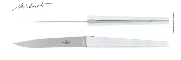 Couteaux de table Jean-Michel Wilmotte pour Cyril Lignac en aluminium, coffret de 2