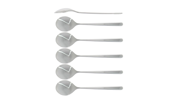 Cuillères à soupe Gamme Essentielle brillantes, coffret de 6