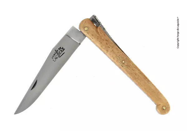 Couteau de la chance, manche en os vieilli finition satinée