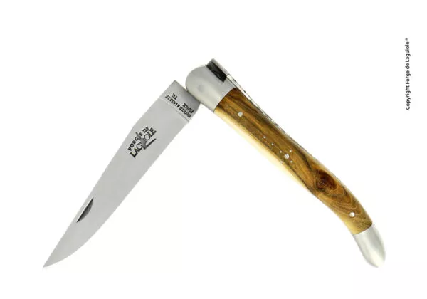 Couteau pliant 11 cm en pistachier , mitres inox finition satinée