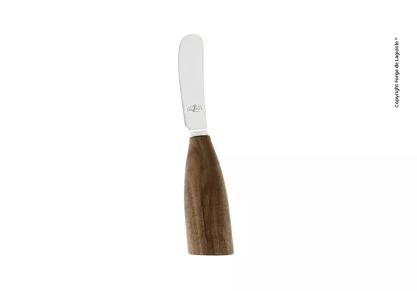 Buttermesser mit Finish glänzend Edelstahlklinge aus Walnussholz
