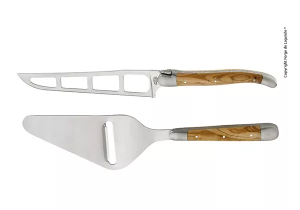 Käseset Roland Barthélemy aus olivenholz Finish matt