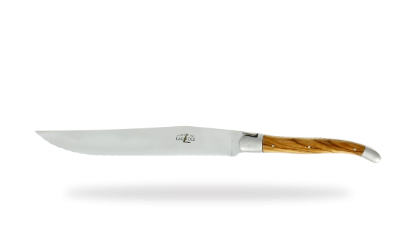 Couteau à pain satinée en olivier