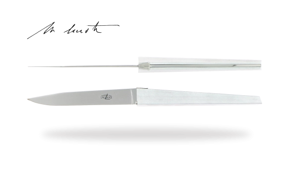 Couteaux de table Jean-Michel Wilmotte pour Cyril Lignac en aluminium, coffret de 6